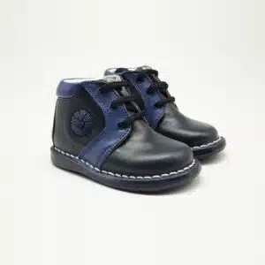 Chaussures en cuir véritable bleu. Modèle Sphère. Paire 2Chaussures en cuir véritable bleu. Modèle Sphère. Paire 2