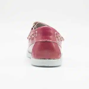 Chaussures en cuir véritable rose. Modèle Enzo_V2. Vue de derrière