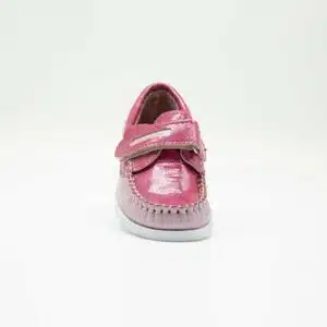 Chaussures en cuir véritable rose. Modèle Enzo_V2. Vue de face