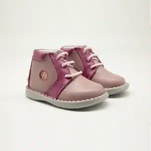 Chaussures en cuir véritable rose. Modèle Sphère. Paire 2