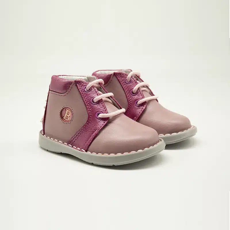 Chaussures en cuir véritable rose. Modèle Sphère. Paire 2
