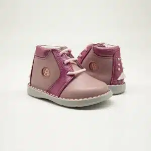Chaussures en cuir véritable rose. Modèle Sphère. Paire