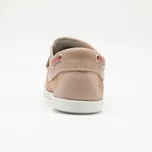 Chaussures en cuir véritable rouille et beige. Modèle Enzo_V2. Vue de derrière