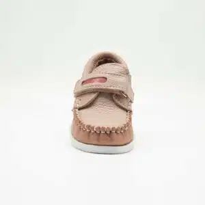 Chaussures en cuir véritable rouille et beige. Modèle Enzo_V2. Vue de face