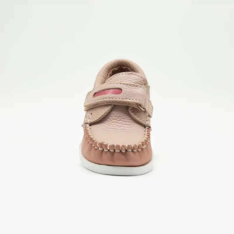 Chaussures en cuir véritable rouille et beige. Modèle Enzo_V2. Vue de face