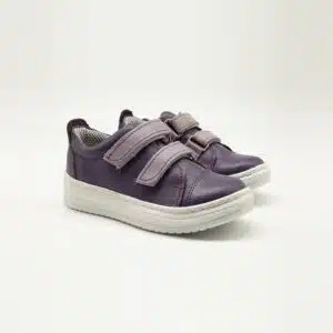 Chaussures en cuir véritable violet. Modèle Fast_V1. Paire